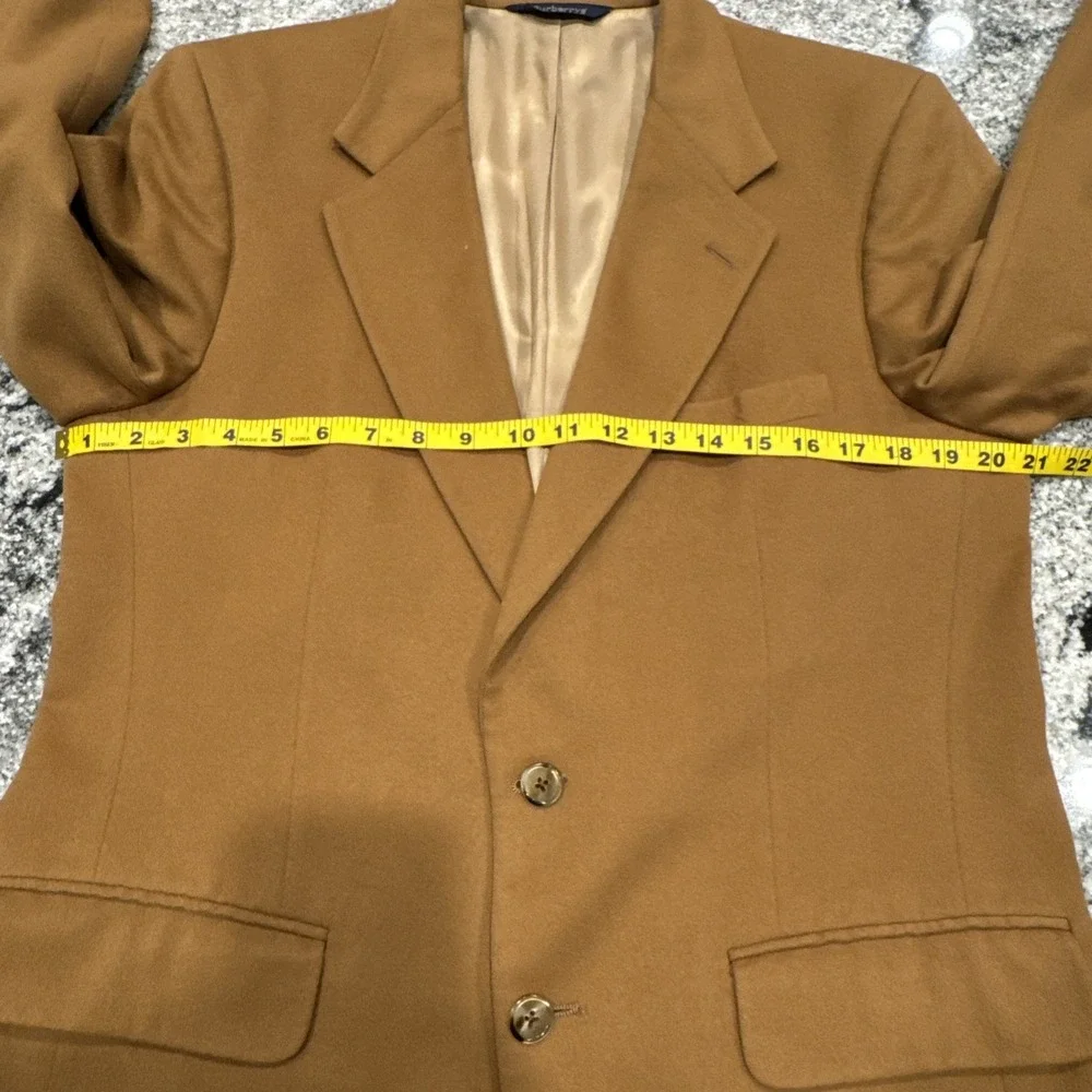 Vintage Burberrys 100% Cashmere‎ Camel Brown Sport Coat Blazer Jacket Men's 42R